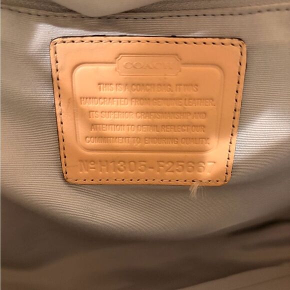 Coach Silver Metallic City Tote - Picture 8 of 8